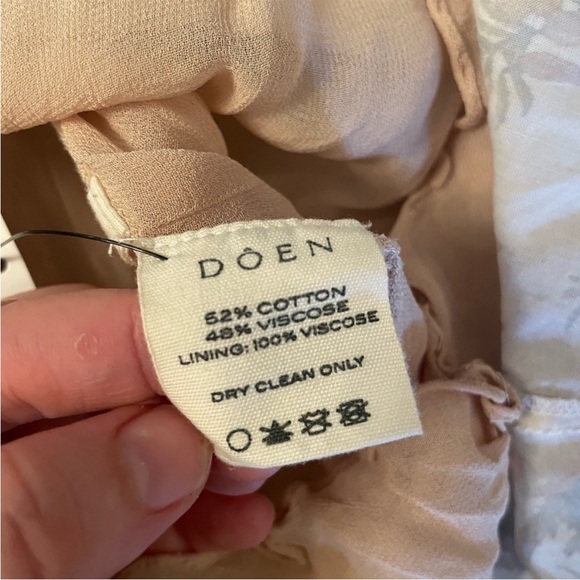 DOEN Vetiver Dress in Salt Floral | Romantic Cottagecore Maxi Dress | Size S - Picture 7 of 10